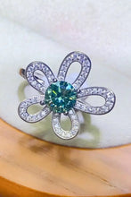 1 Carat Moissanite Flower Shape Open Ring Rings