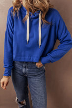 Drawstring Long Sleeve Hoodie Woman Sweatshirts