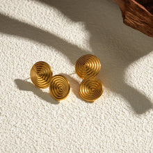 18K Gold-Plated Stainless Steel Earrings Gold One Size