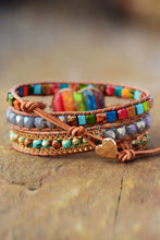 Imperial Jasper & Crystal Layered Bracelet Necklaces