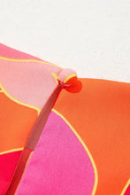 Abstract Floral Print Sleeveless Shift Mini Dress Casual Dresses