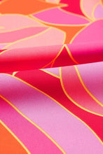 Abstract Floral Print Sleeveless Shift Mini Dress Casual Dresses