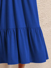 Round Neck Short Sleeve Dress with Pockets Casual Dresses