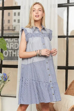 ADORA Button Down Textured Babydoll Dress Woman Casual Dress
