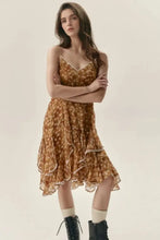 Floral Ruffle Cami Dress with Lace Trim Casual Dresses