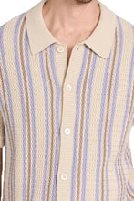 Men's Plus Size Striped Button Down Short Sleeve Shirt Mens Tops