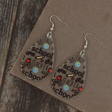 Acrylic Letter Teardrop Shape Earrings Fashion Jewelry