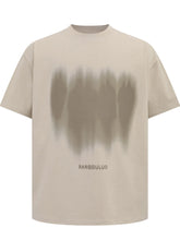 Men's Round Neck Short Sleeve Oversized T-Shirt Apricot