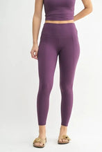 MONO B Venice Cloud Light Sculpt High-Waisted Leggings MERLOT Woman Leggings