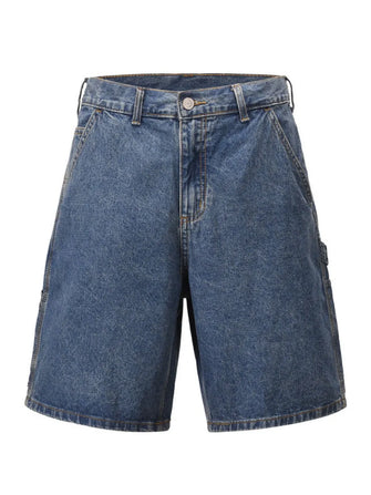 Men's Washed Denim Bermuda Shorts Medium