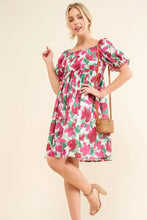 And The Why Smocked Floral Ruffle Short Sleeve Mini Dress Casual Dresses