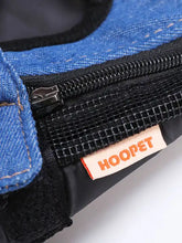 Blue Hoopet Denim Haustiergeschirr mit verstellbaren Riemen, Haustier-Tragetaschen-Rucksack
