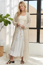 Adora long sleeves white lace maxi dress with crochet detailing