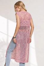 ADORA Multi Color Crochet Tunic Top Woman Outerwear