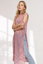 ADORA Multi Color Crochet Tunic Top Woman Outerwear