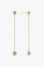 Adored Moissanite Chain Earrings Gold One Size Earrings