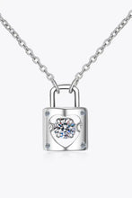 Adored Moissanite Lock Pendant Necklace Necklaces