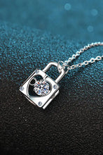 Adored Moissanite Lock Pendant Necklace Necklaces