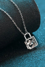 Adored Moissanite Lock Pendant Necklace Necklaces