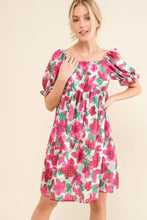 And The Why Smocked Floral Ruffle Short Sleeve Mini Dress Casual Dresses