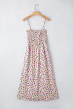 Multicolour Bohemian Ditsy Floral Smocked Fit Flare Sundress