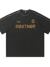 Men's Letter Round Neck Half Sleeve T-Shirt Mens Tops