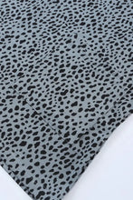Animal Print Round Neck Tunic Tee with Pockets Woman T Shirts