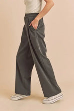 Aemi + Co High Waist Wide Leg Pants with Side Pockets Woman Pants