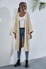 Open Front Long Sleeve Cardigan Woman Outerwear