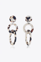 Acrylic Double-Hoop Earrings Beige One Size Earrings