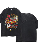 Men's Round Neck Half Sleeve Graphic T-Shirt