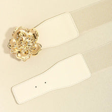 Flower Alloy Buckle Elastic Belt Belts