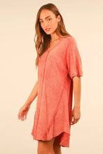VERY J Plus Size Mineral Washed Ribbed Knit Mini Dress Casual Dresses