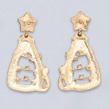 Rhinestone Alloy Cat Earrings Earrings