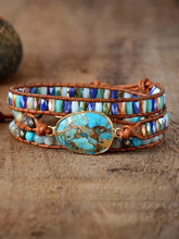 Triple-Layer Natural Stone Bracelet Necklaces