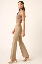 Mittoshop Surplice V Waist Flare Pants Woman Pants