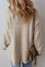Pocketed Button Up Long Sleeve Cardigan Woman Outerwear