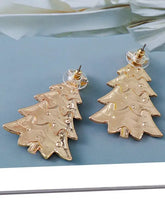 Alloy Inlaid Rhinestone Christmas Tree Earrings Earrings