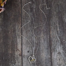 Alloy Inlaid Zircon Heart Pendant Necklace Necklaces