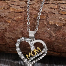 Alloy Inlaid Zircon Heart Pendant Necklace Necklaces