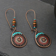 Alloy Oil Drip Beaded Teardrop Earrings Earrings