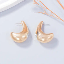 Alloy Rhinestone C-Hoop Earrings Earrings