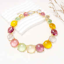 Alloy & Round Rhinestone Necklace Necklaces