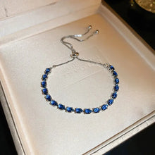 Legierungs-Zirkon-Armband Royalblau Einheitsgröße Armbänder