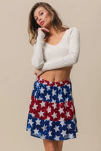 American Flag Theme Star Sequin Tiered Skirt for Women Woman Skirts