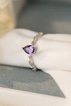 Amethyst 925 Sterling Silver Ring Violet Rings