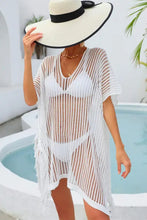 Angel Wings Fringe Trim Openwork Cover Up Swimwear Cover-Ups