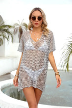 Angel Wings Openwork V-Neck Half Sleeve Cover Up Swimwear Cover-Ups