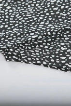 T-shirt donna con scollo rotondo e stampa animalier, tunica con tasche