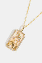 Aquarius rhinestone constellation pendant gold chain necklace with diamonds